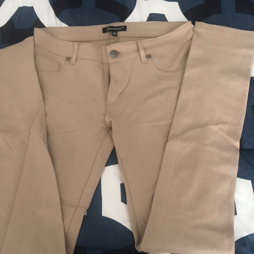 Shinestar tan riding pants/skinny